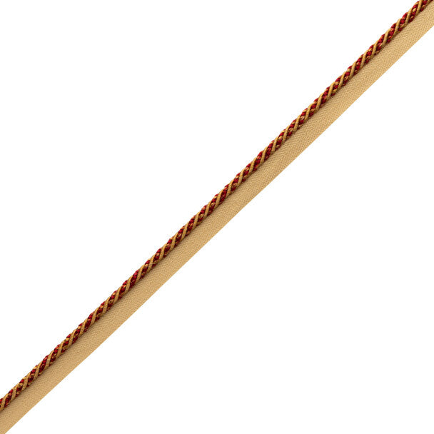 Katerina Cord With Tape Trim by Samuel & Sons in Gilded Vermillion