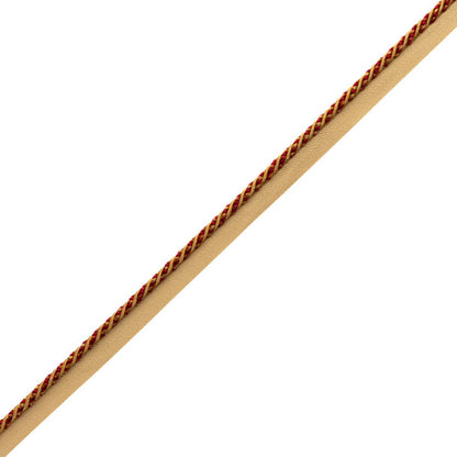Katerina Cord With Tape Trim by Samuel & Sons in Gilded Vermillion