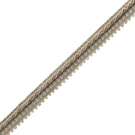 Katerina Cord Gimp Trim by Samuel & Sons in Coral Bouquet