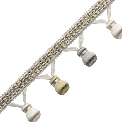 Katerina Beaded Fringe Trim by Samuel & Sons in Linden Mist
