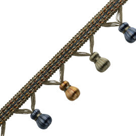 Katerina Beaded Fringe Trim by Samuel & Sons in Fresco