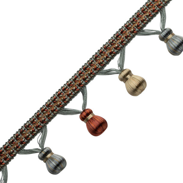 Katerina Beaded Fringe Trim by Samuel & Sons in Pompeii