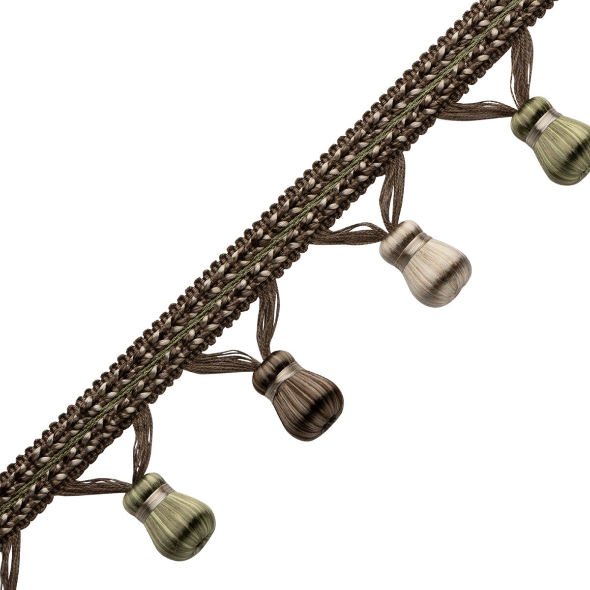 Katerina Beaded Fringe Trim by Samuel & Sons in Walnut Grove