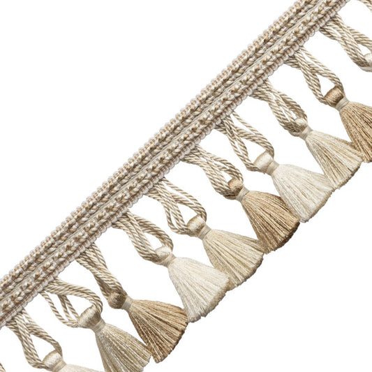 Katerina Tassel Fringe Trim by Samuel & Sons in Bisque