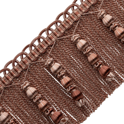 Katerina Beaded Bullion Fringe Trim by Samuel & Sons in Siena Blush
