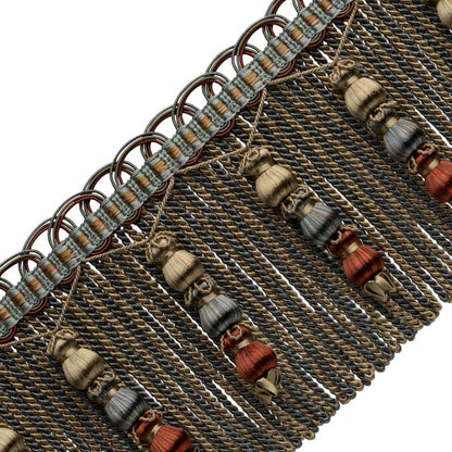 Katerina Beaded Bullion Fringe Trim by Samuel & Sons in Pompeii