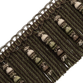 Katerina Beaded Bullion Fringe Trim by Samuel & Sons in Walnut Grove