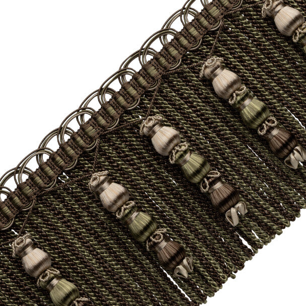 Katerina Beaded Bullion Fringe Trim by Samuel & Sons in Walnut Grove