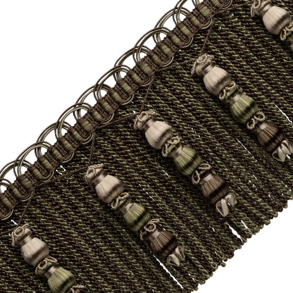 Katerina Beaded Bullion Fringe Trim by Samuel & Sons in Walnut Grove