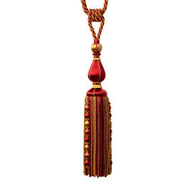 Katerina Tassel Tieback by Samuel & Sons in Gilded Vermillion