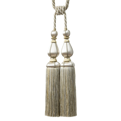 Katerina Double Tassel Tieback by Samuel & Sons in Linden Mist
