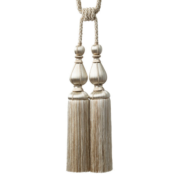 Katerina Double Tassel Tieback by Samuel & Sons in Bisque
