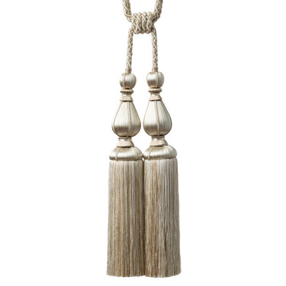 Katerina Double Tassel Tieback by Samuel & Sons in Bisque