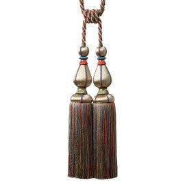 Katerina Double Tassel Tieback by Samuel & Sons in Cloisonné