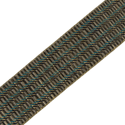 Palmera Striped Border Trim by Samuel & Sons in Saltwater Sky