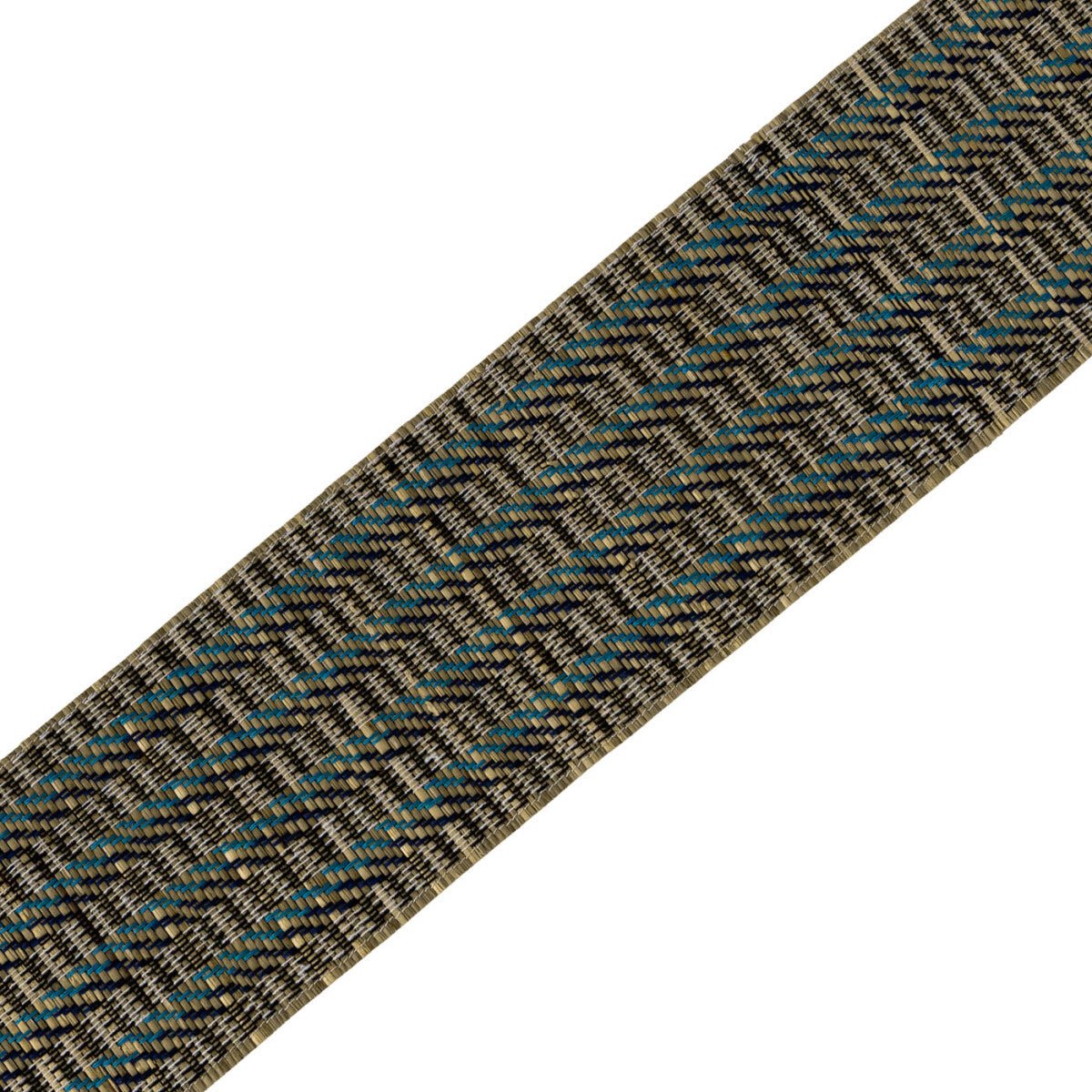 Palmera Striped Border Trim by Samuel & Sons in Saltwater Sky