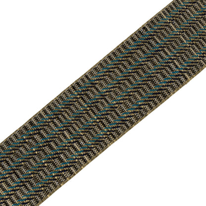 Palmera Striped Border Trim by Samuel & Sons in Saltwater Sky