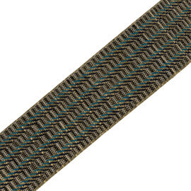 Palmera Striped Border Trim by Samuel & Sons in Saltwater Sky