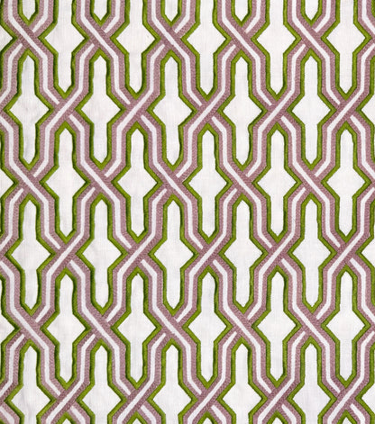 Gorrivan Fretwork Asperge Taupe fabric by China Seas