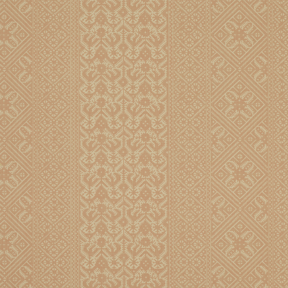 Ottoman Stripe Wallpaper by George Spencer Designs in Bisque