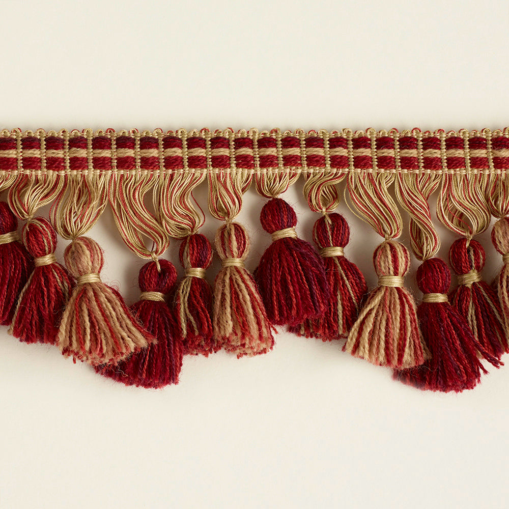 707 Tassel Fringe Trim by George Spencer Designs in Claret