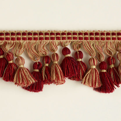 707 Tassel Fringe Trim by George Spencer Designs in Claret
