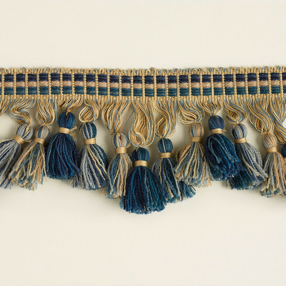 707 Tassel Fringe Trim by George Spencer Designs in Sky