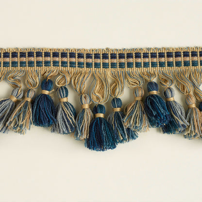 707 Tassel Fringe Trim by George Spencer Designs in Sky