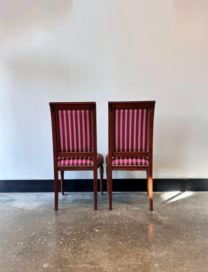 Striped Silk Chair