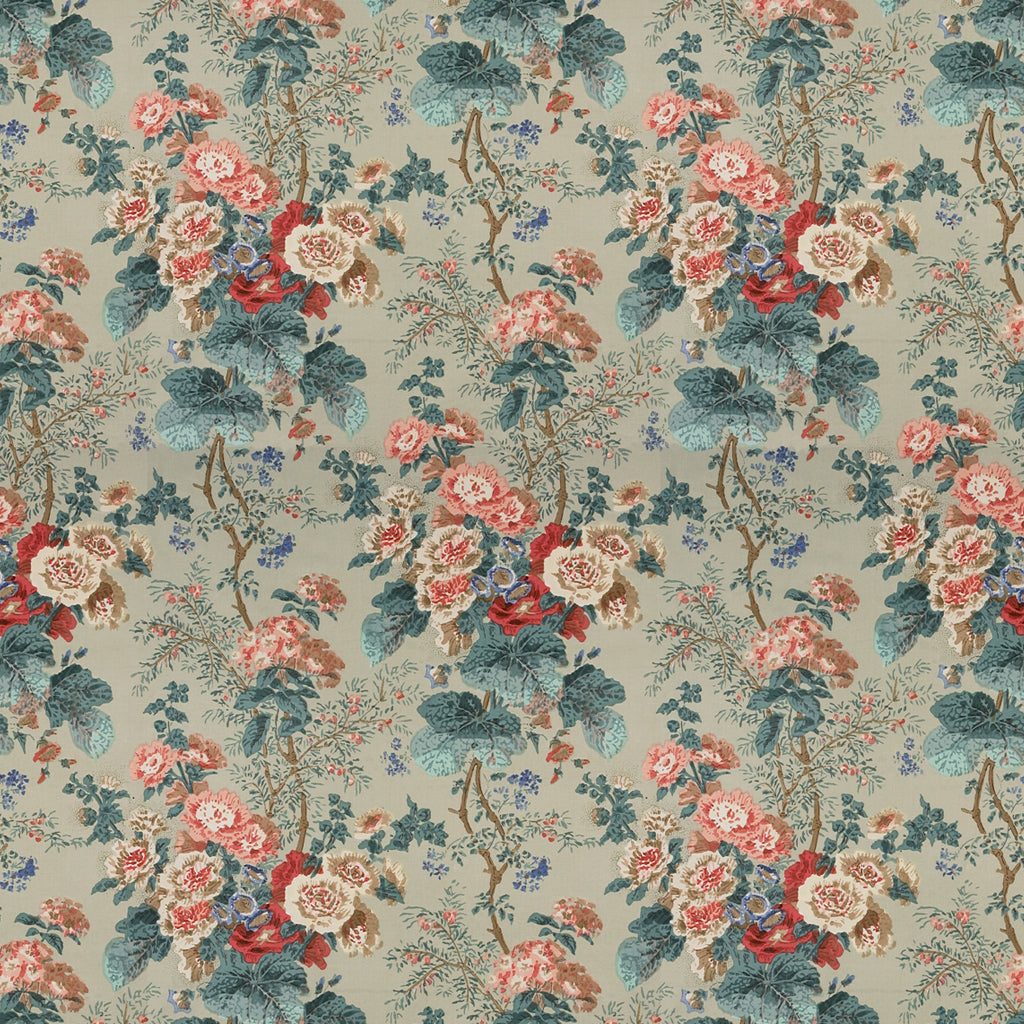 Hollyhock Hdb 7134 Fabric by Lee Jofa in Green