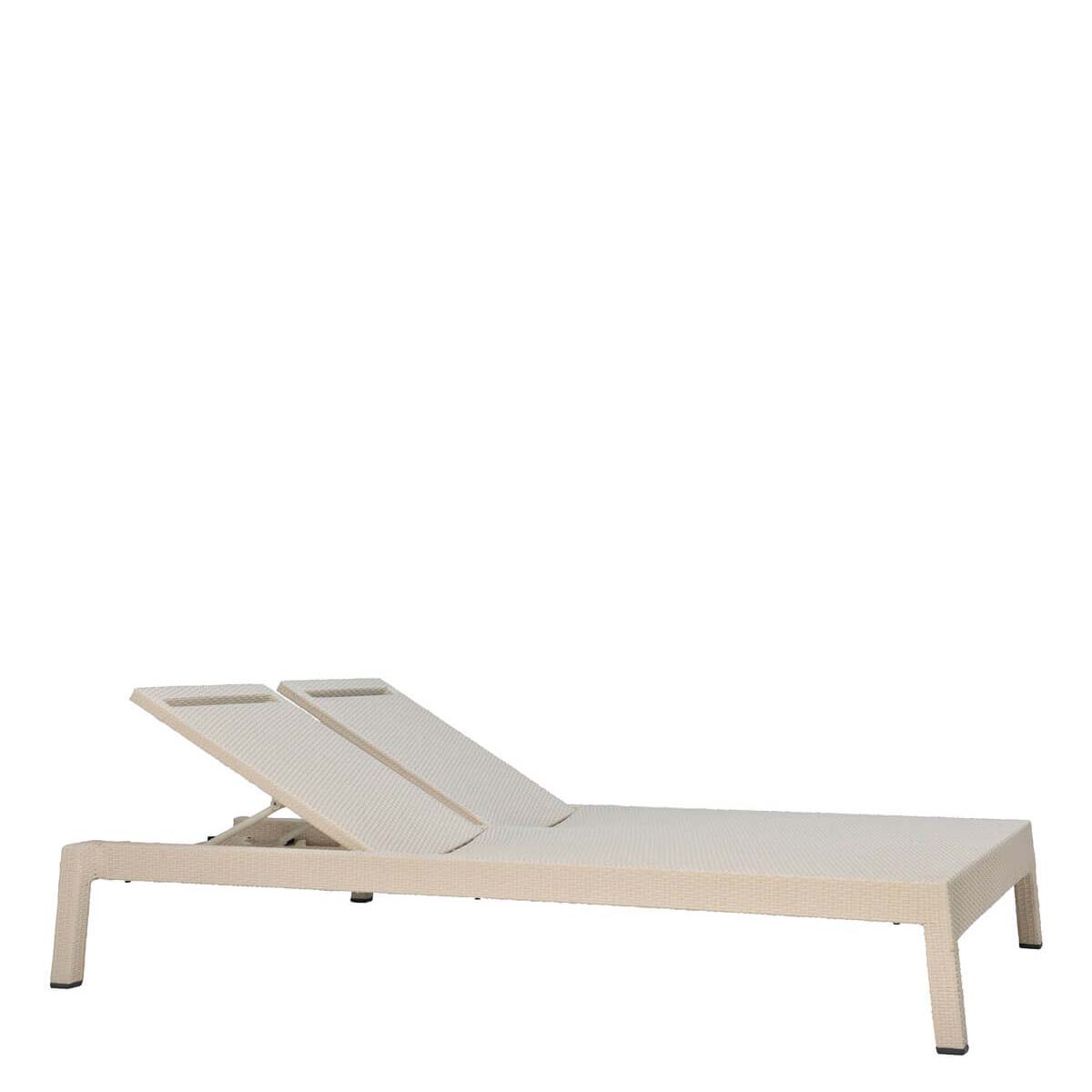 Niche Double Chaise Lounge by JANUS et Cie in Limestone