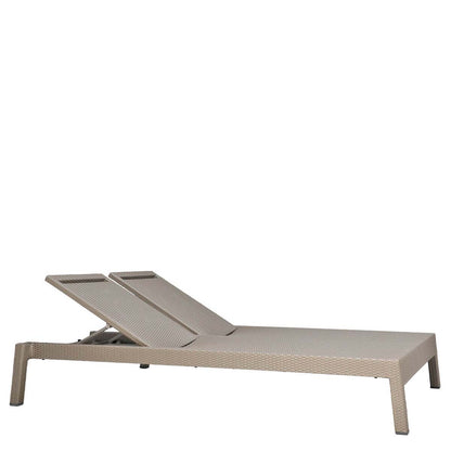 Niche Double Chaise Lounge by JANUS et Cie in Palladium Twill