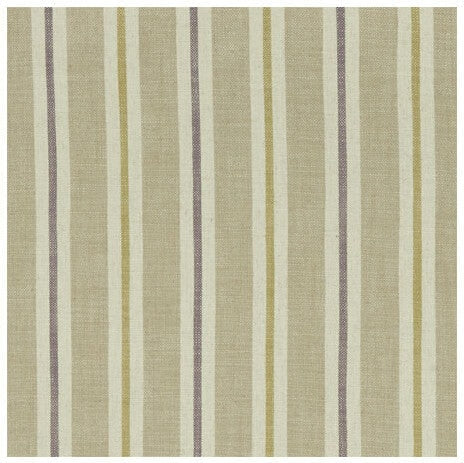 Sackville Stripe Heather/Linen fabric by Clarke & Clarke