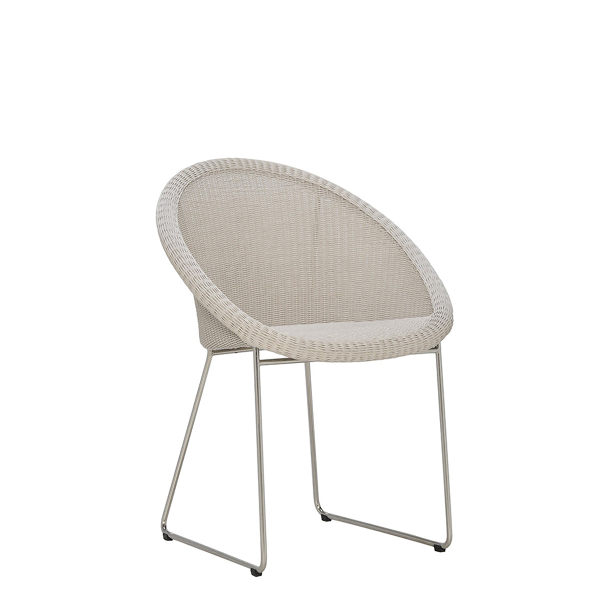 Gigi II Armchair by JANUS et Cie in Vellum/Silver