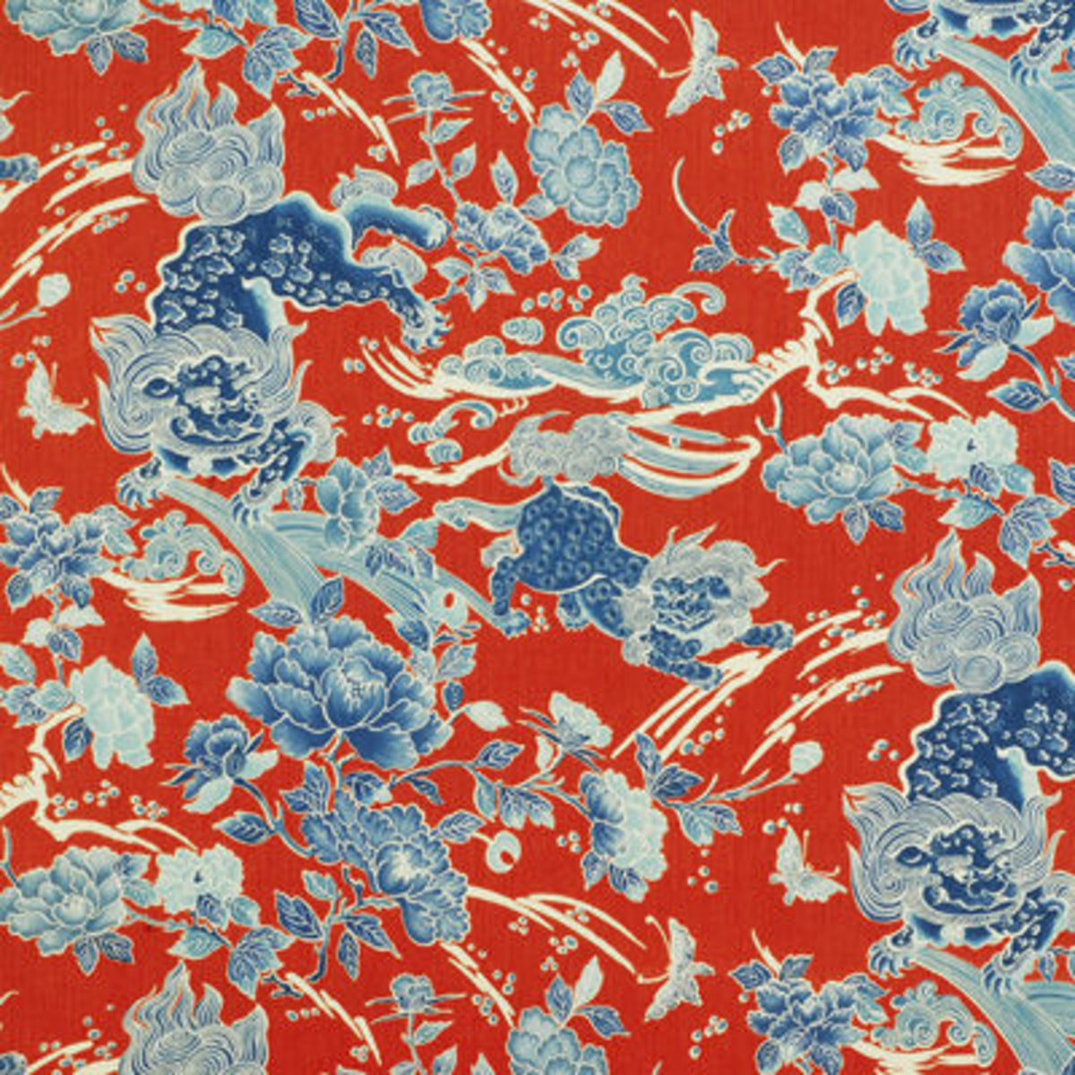 Shishi Fabric by Brunschwig & Fils in Poppy