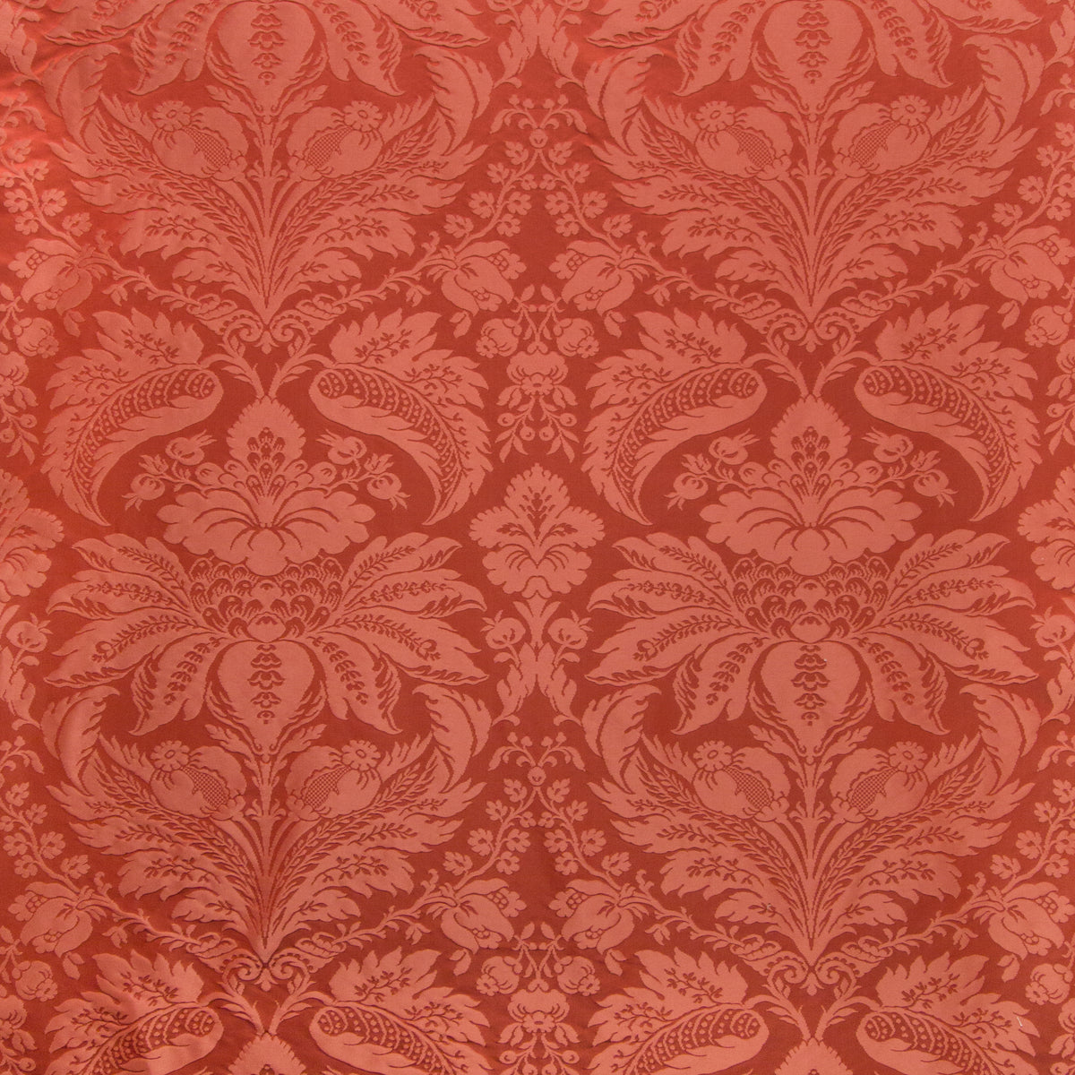 Damask Pierre Fabric by Brunschwig & Fils in Pepper Red
