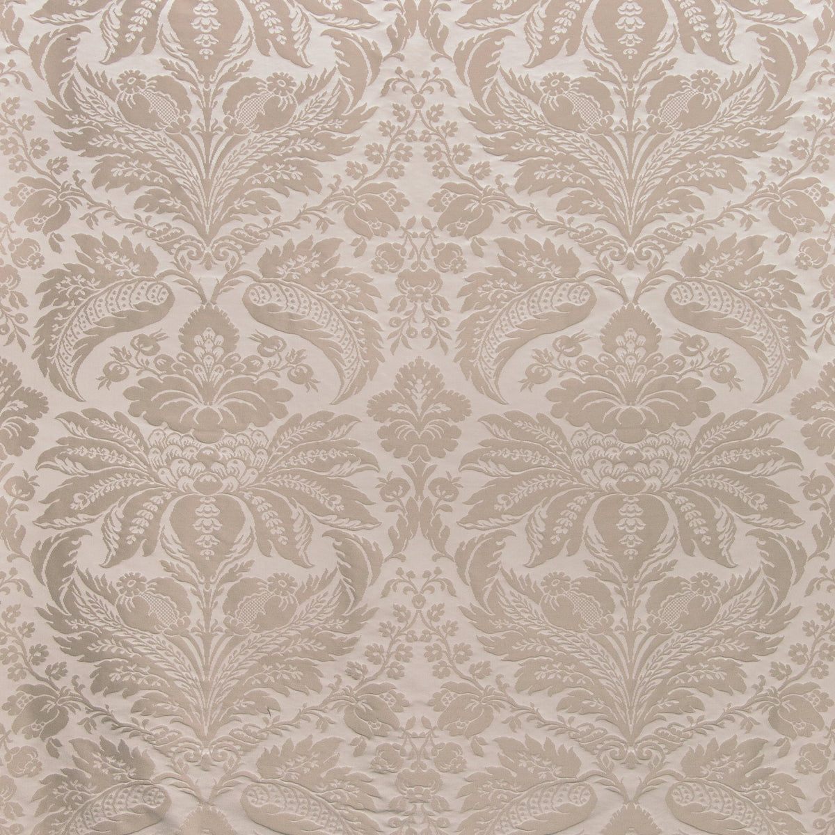 Damask Pierre Fabric by Brunschwig & Fils in Grey