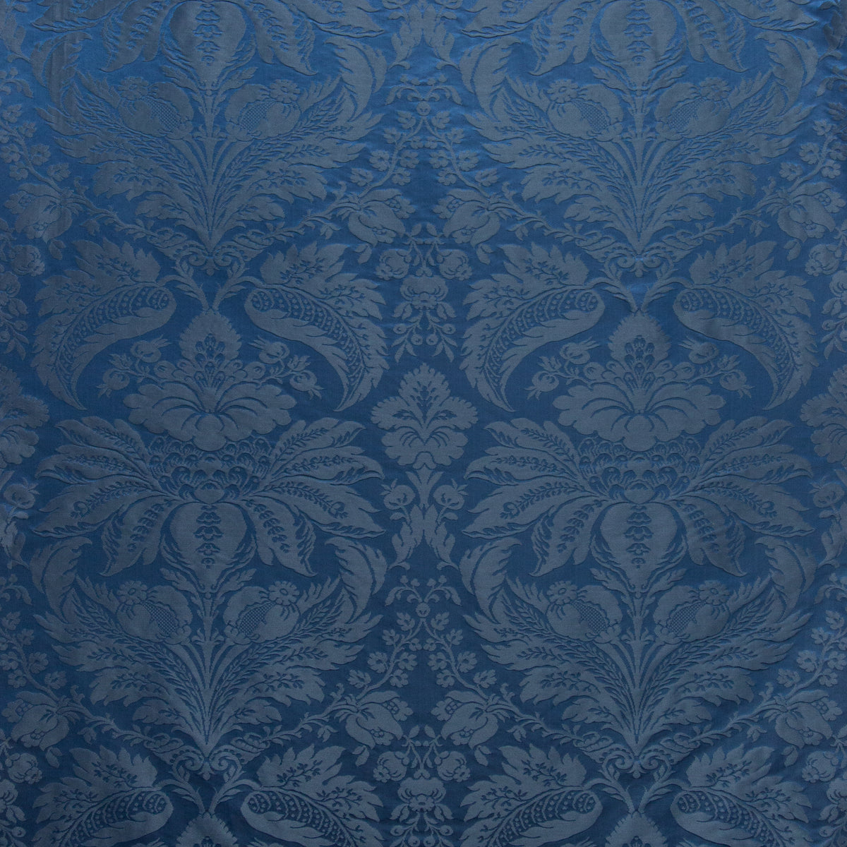 Damask Pierre Fabric by Brunschwig & Fils in Ocean