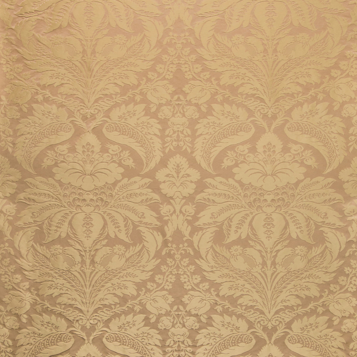 Damask Pierre Fabric by Brunschwig & Fils in Wheat