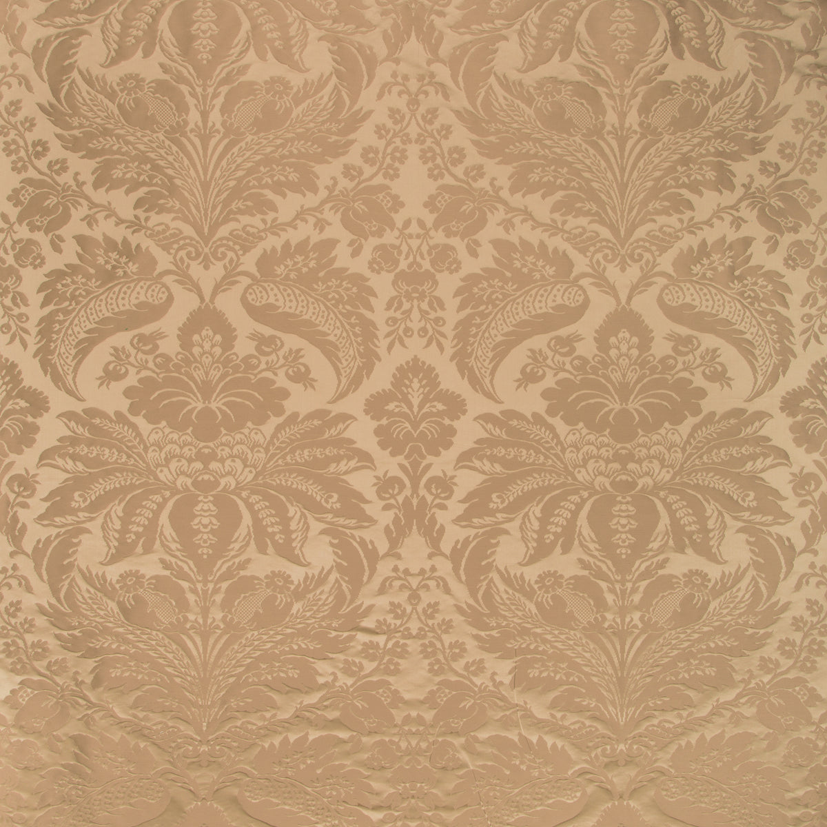 Damask Pierre Fabric by Brunschwig & Fils in Allspice
