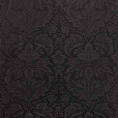 Damask Pierre Fabric by Brunschwig & Fils in Black