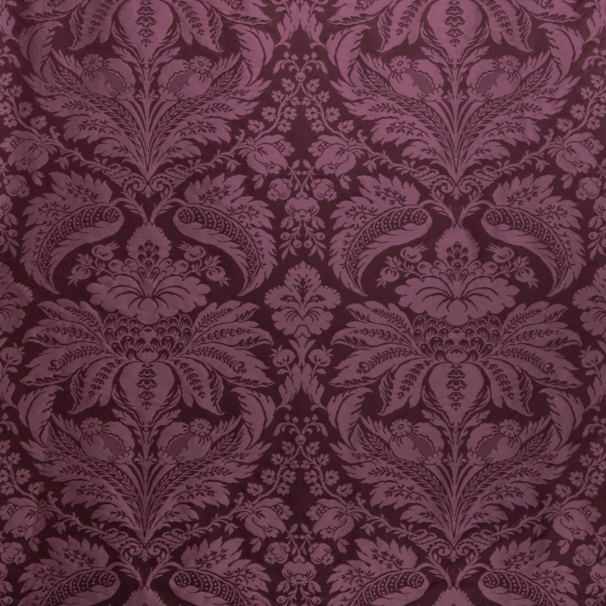 Damask Pierre Fabric by Brunschwig & Fils in Eggplant