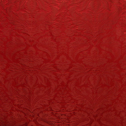 Damask Pierre Fabric by Brunschwig & Fils in Red