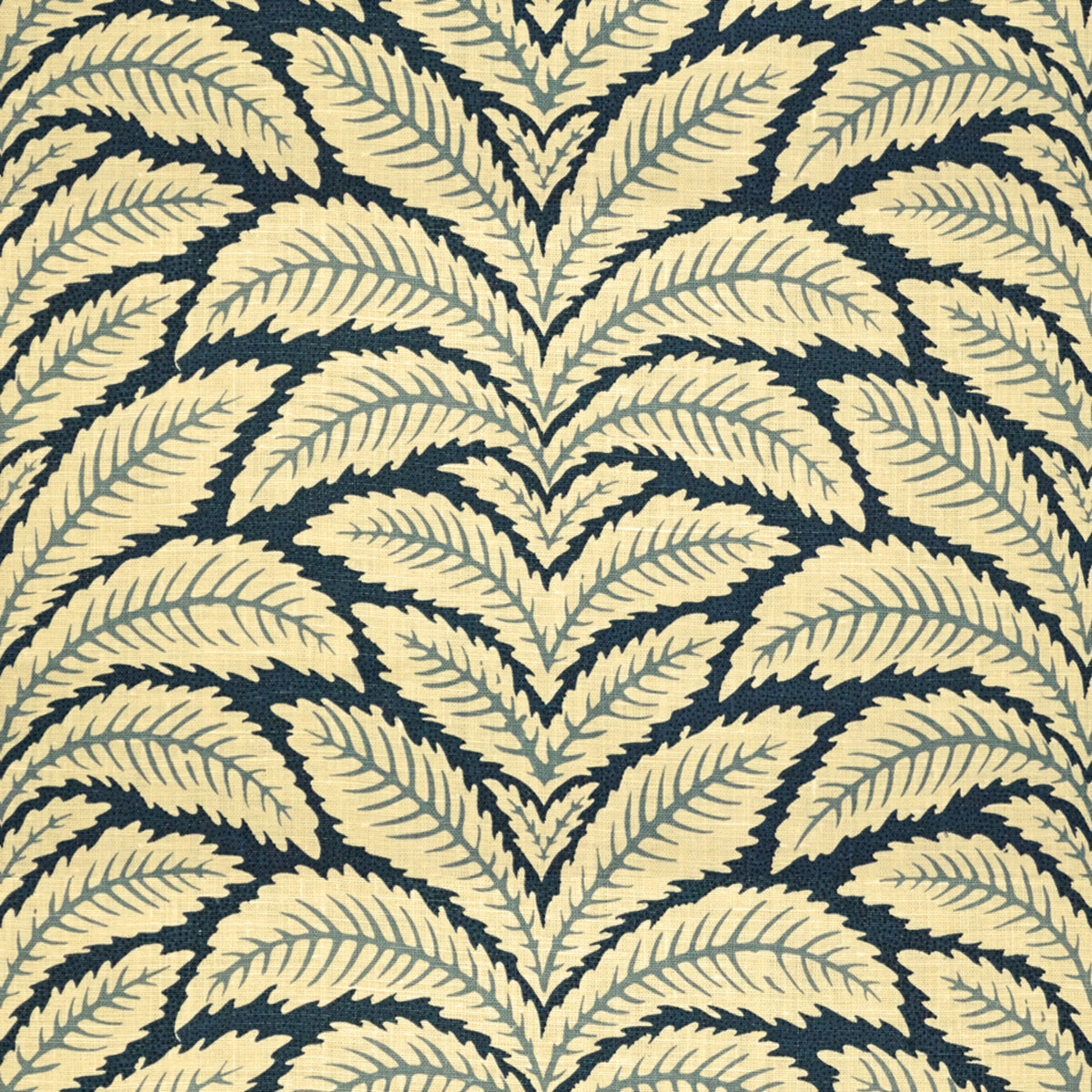 Talavera Linen Fabric by Brunschwig & Fils in Indigo