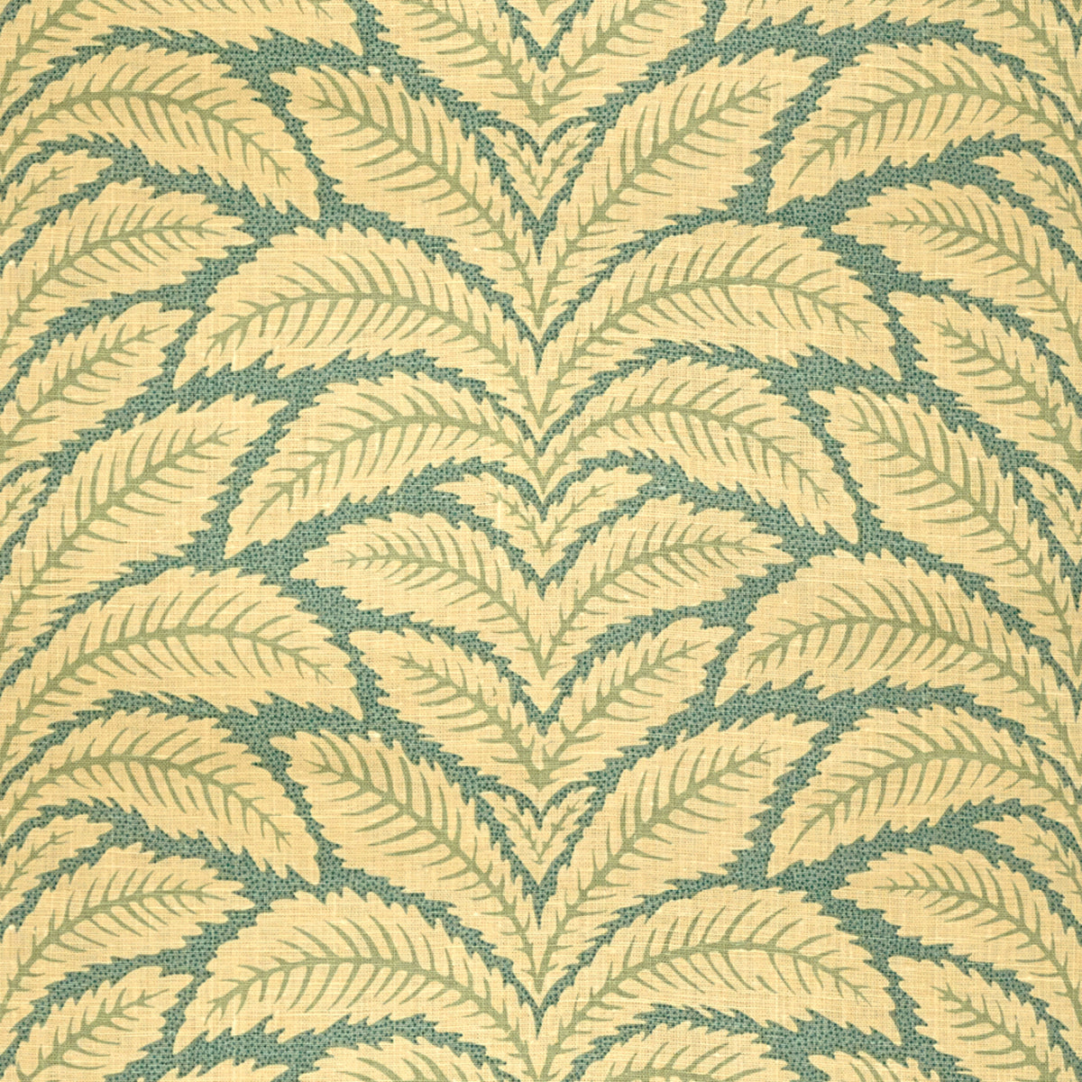 Talavera Linen Fabric by Brunschwig & Fils in Aqua