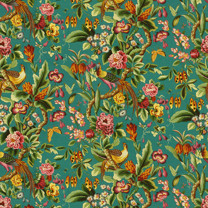 Pheasans Fabric by Brunschwig & Fils in Blue