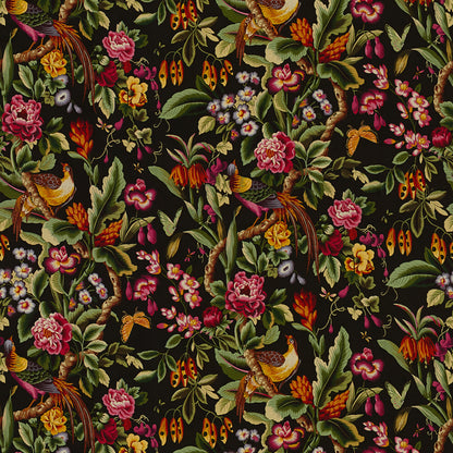 Pheasans Fabric by Brunschwig & Fils in Chocolat