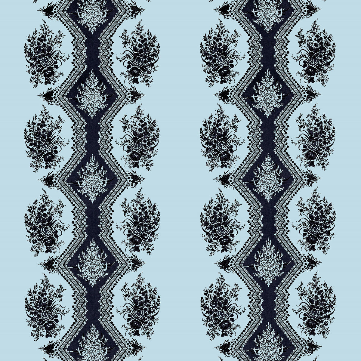 Coppelia Satin Fabric by Brunschwig & Fils in Ciel