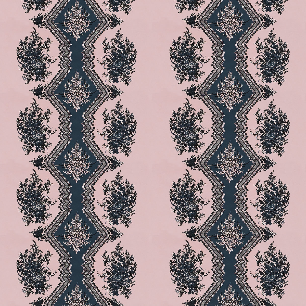 Coppelia Satin Fabric by Brunschwig & Fils in Rose