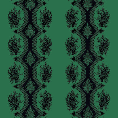 Coppelia Satin Fabric by Brunschwig & Fils in Emerald